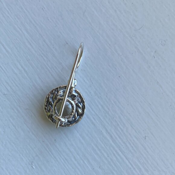 Nice Noa Zuman Sterling Silver 925 Dangle Earrings with Blue Quartz. Brand New - Picture 3 of 7